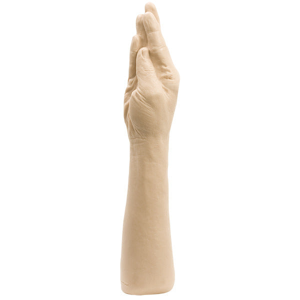 Beige glove on a white background