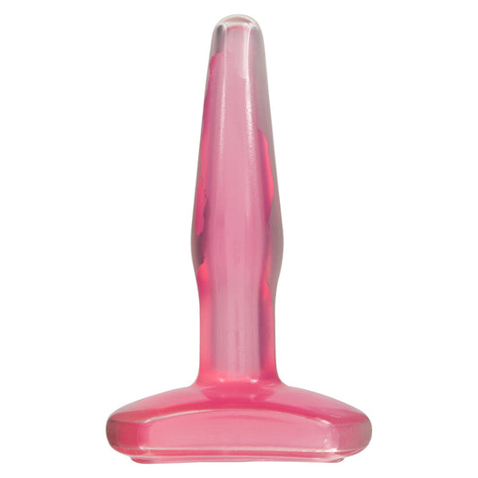 Pink plastic object on a white background