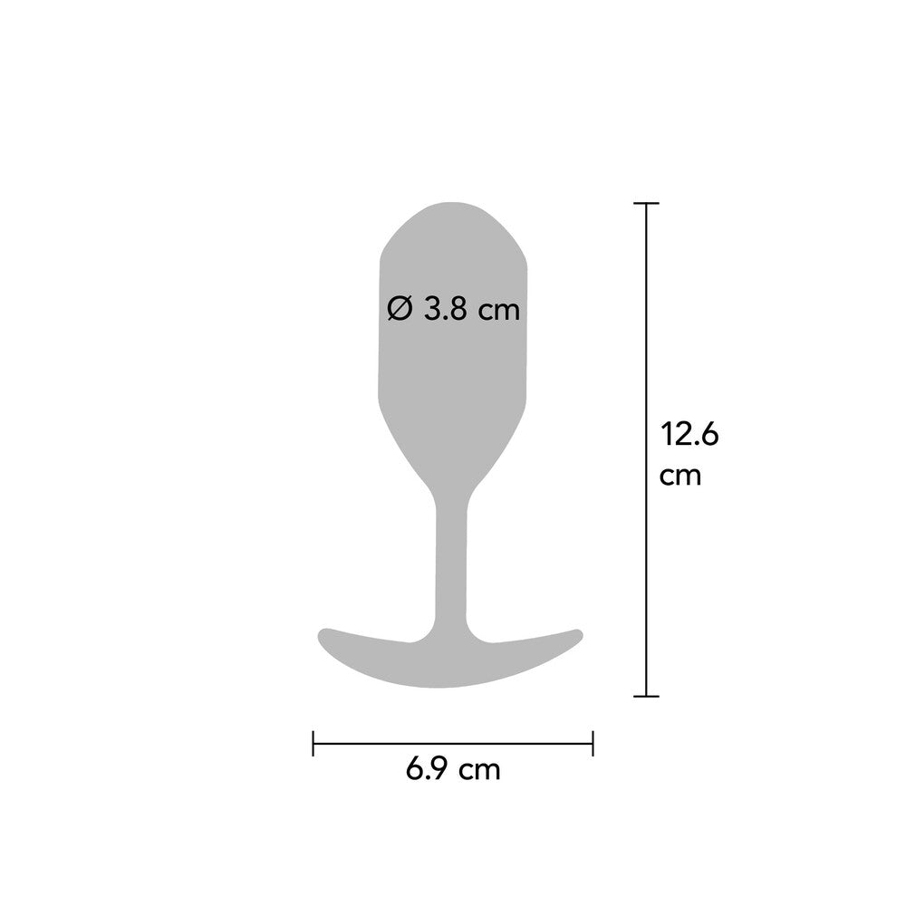 Measurement chart of a wine glass with dimensions labeled
