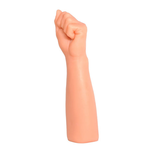 Realistic silicone arm on a white background