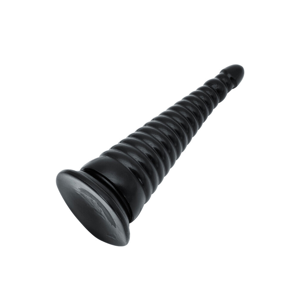 Black rubber plunger on a white background