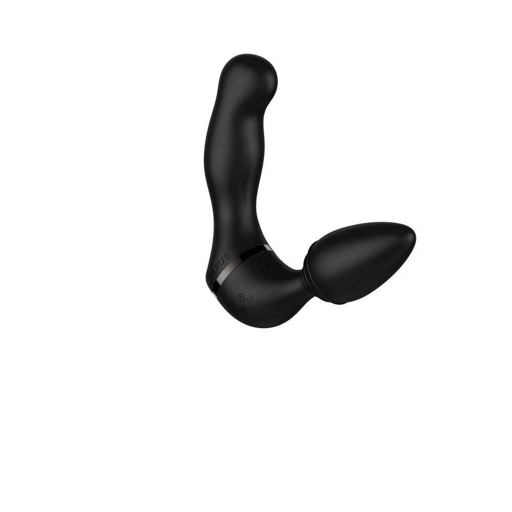 Black male enhancement device on a white background