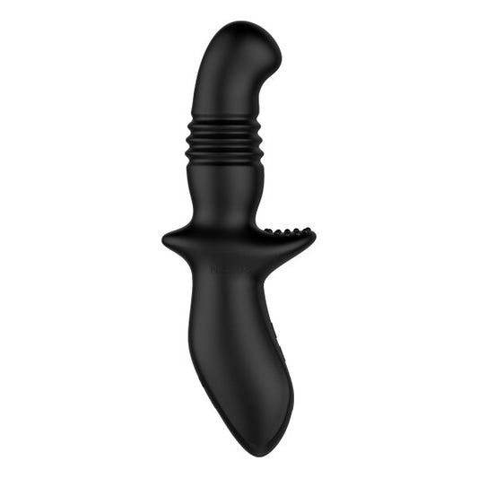Black plastic tool on a white background