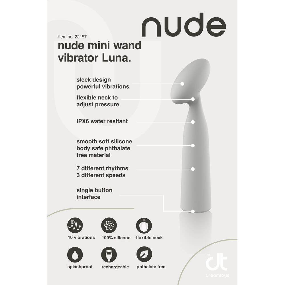 A green, sleek and modern mini wand vibrator with a smooth design, featuring a flexible neck and a rounded head.