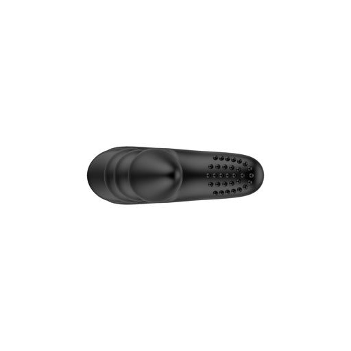 Black hairbrush on a white background