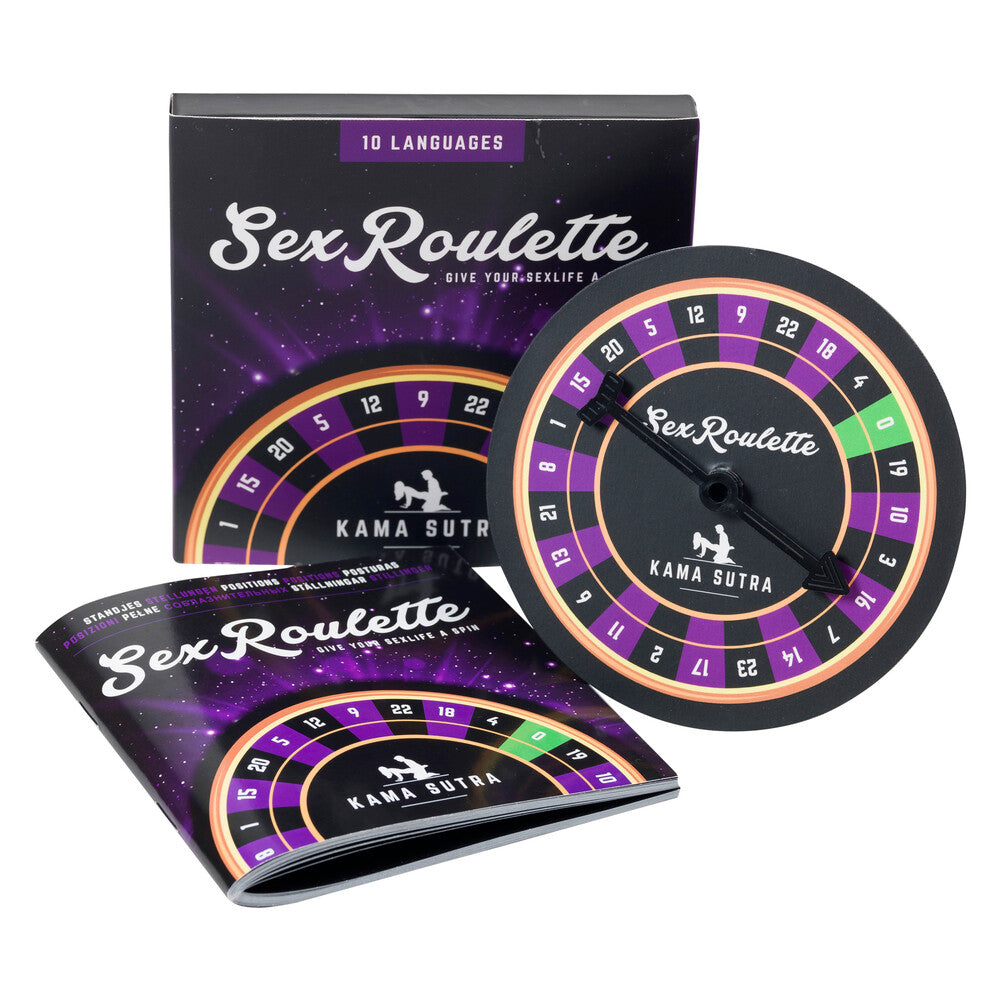 Sex Roulette Kama Sutra Edition board game with spinner and challenge cards