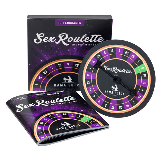 Sex Roulette Kama Sutra Edition board game with spinner and challenge cards