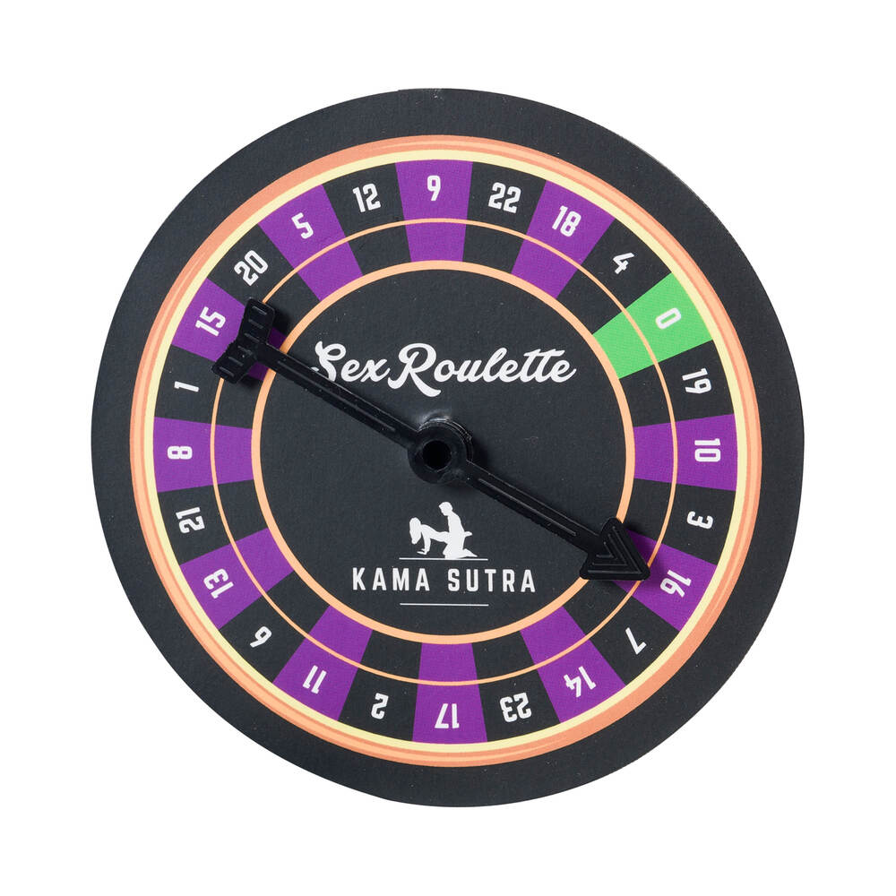Sex Roulette Kama Sutra Edition board game with spinner and challenge cards