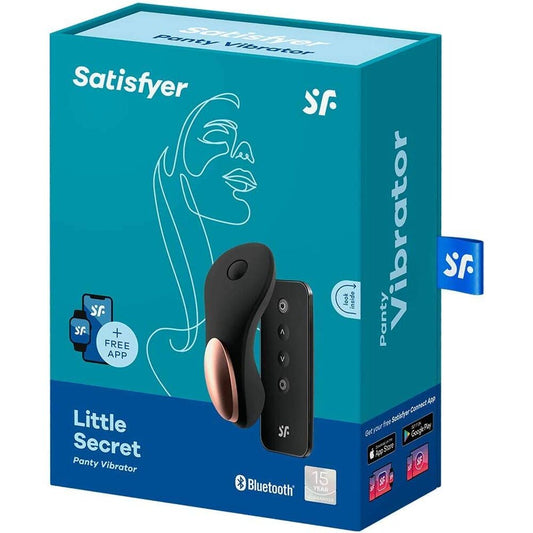 Satisfyer Little Secret panty vibrator packaging on a white background