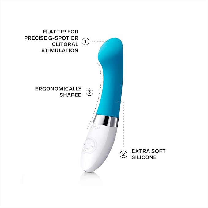 Blue and white device with text labels on a white background