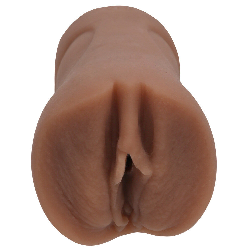 Realistic silicone nose on a white background