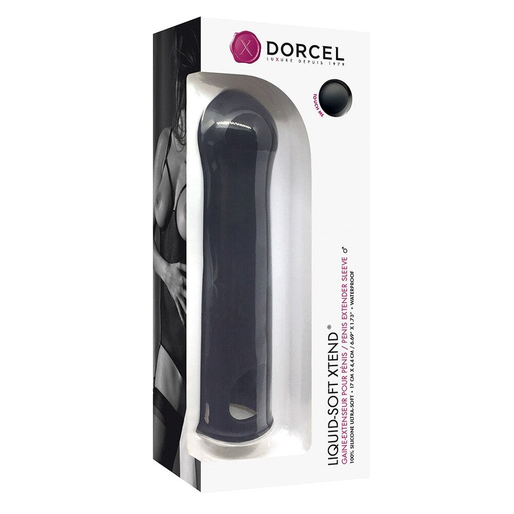 Dorcel product packaging with a clear view of the item inside on a white background