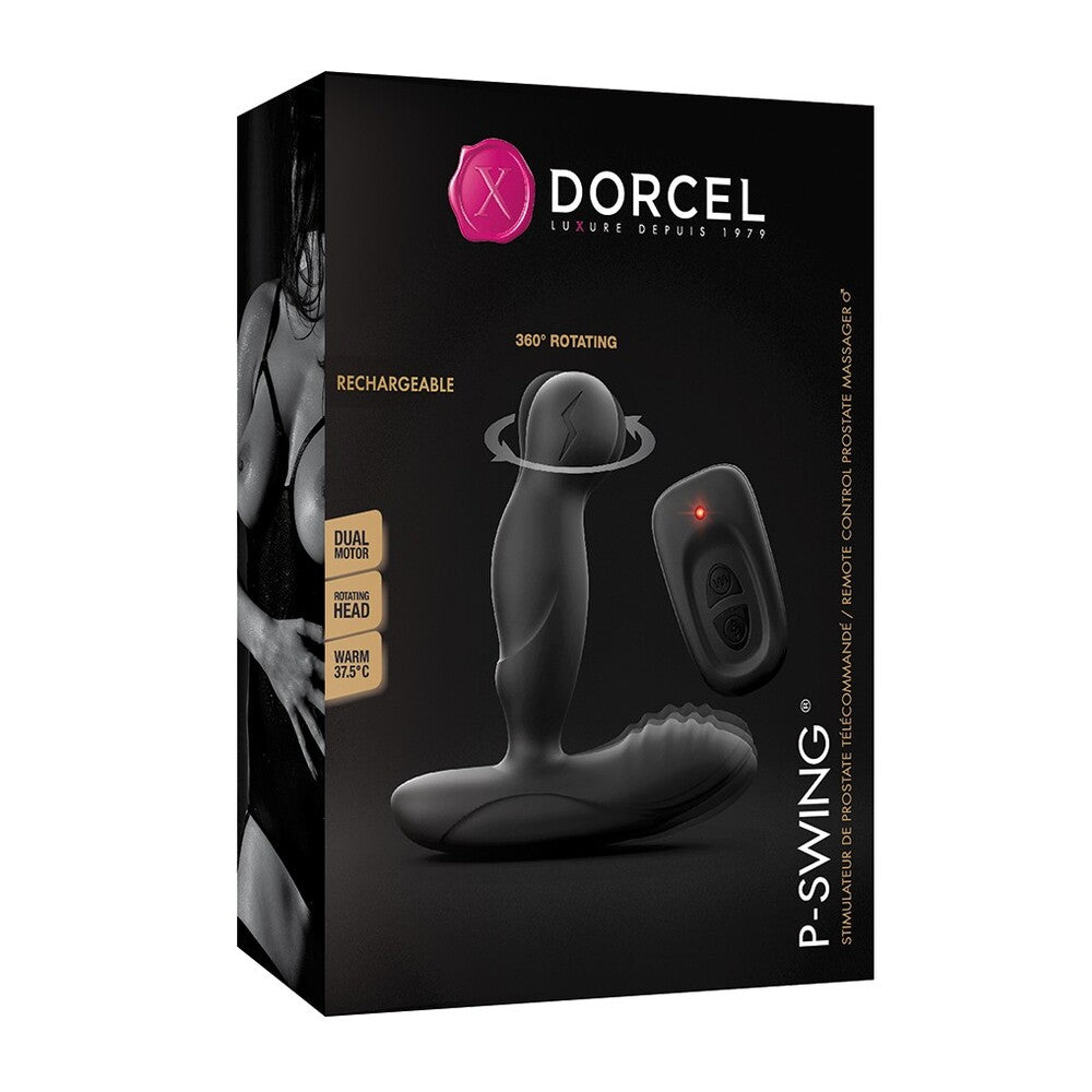 Dorcel product packaging with a black background