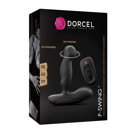 Dorcel product packaging with a black background