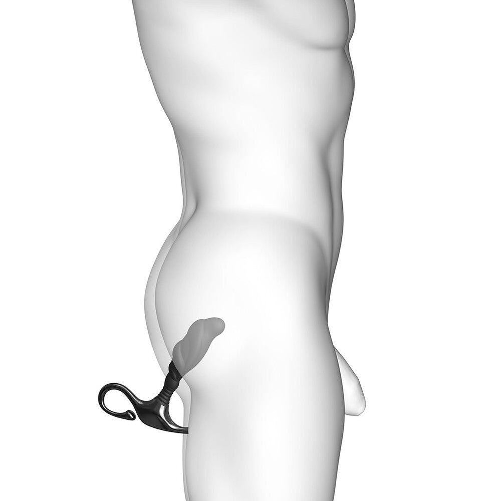 Illustration of a person's waist with scissors cutting through it on a white background