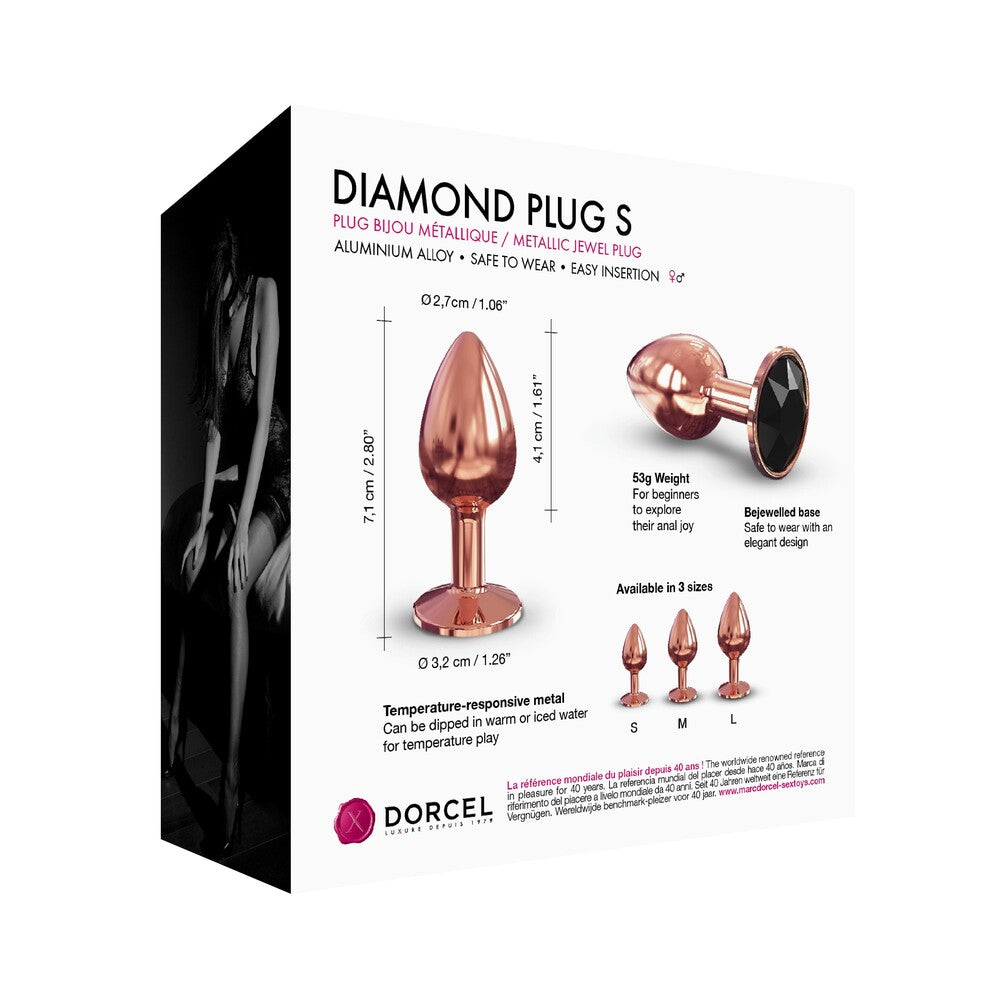 Diamond Plug S packaging with product details and Dorcel branding.