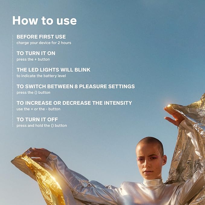 Purple and pink ergonomic internal stimulator with labeled features on a white background