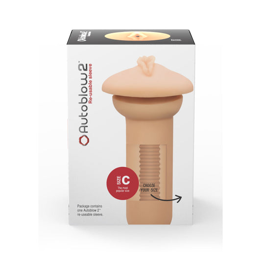 Reusable sleeve packaging with product detail on a white background