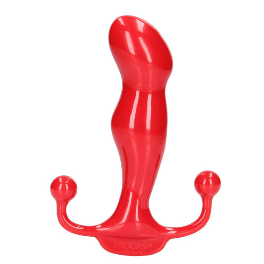 Red plastic tool with a white background