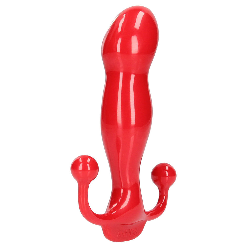 Red plastic tool with a white background