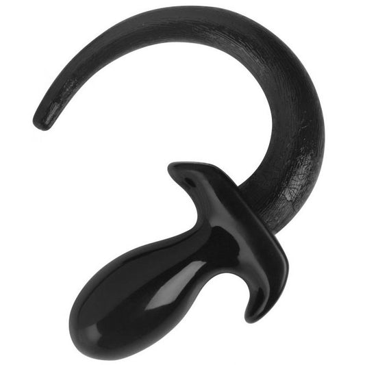 Black wireless earbud on a white background