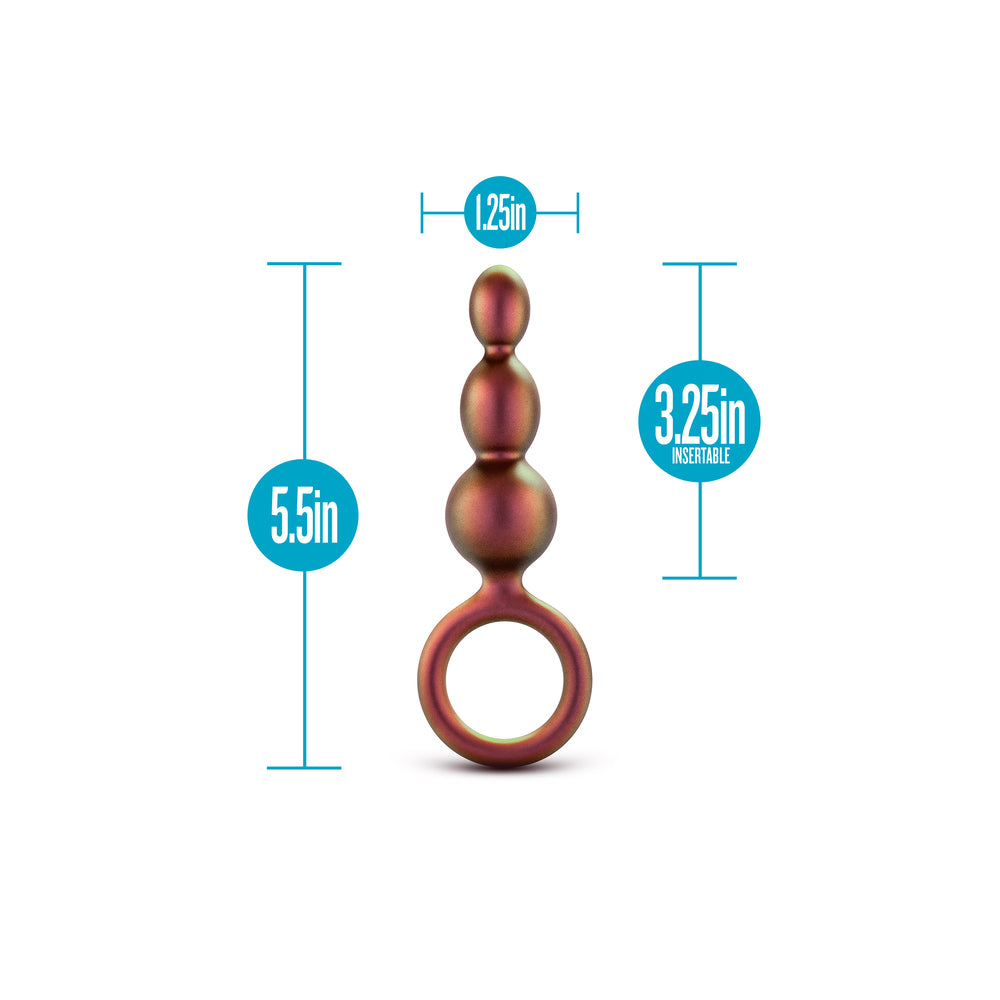 Multicolored ring with measurements on a white background