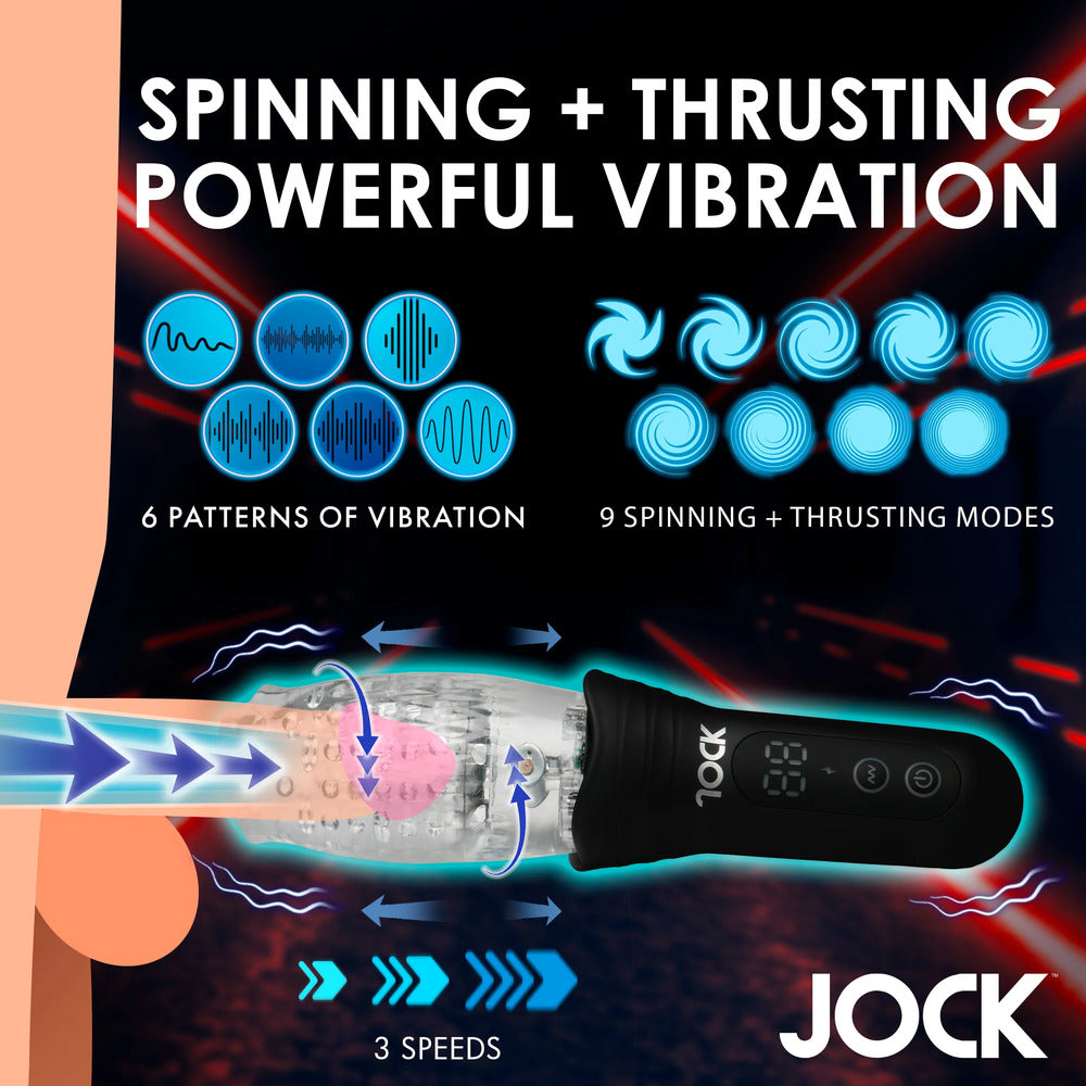 Advertisement for a personal care product with vibration patterns and modes displayed.