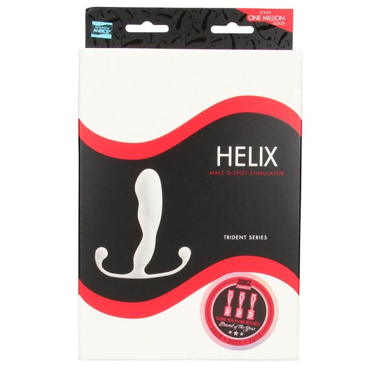 Helix Trident Series male G-spot stimulator packaging on a white background