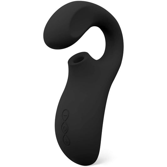 Black silicone product on a white background