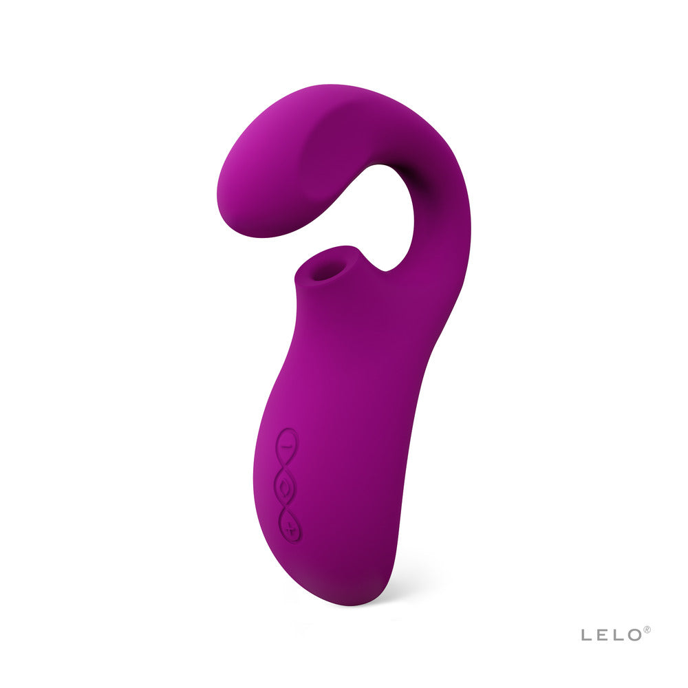 Purple silicone product with 'LELO' branding on a white background