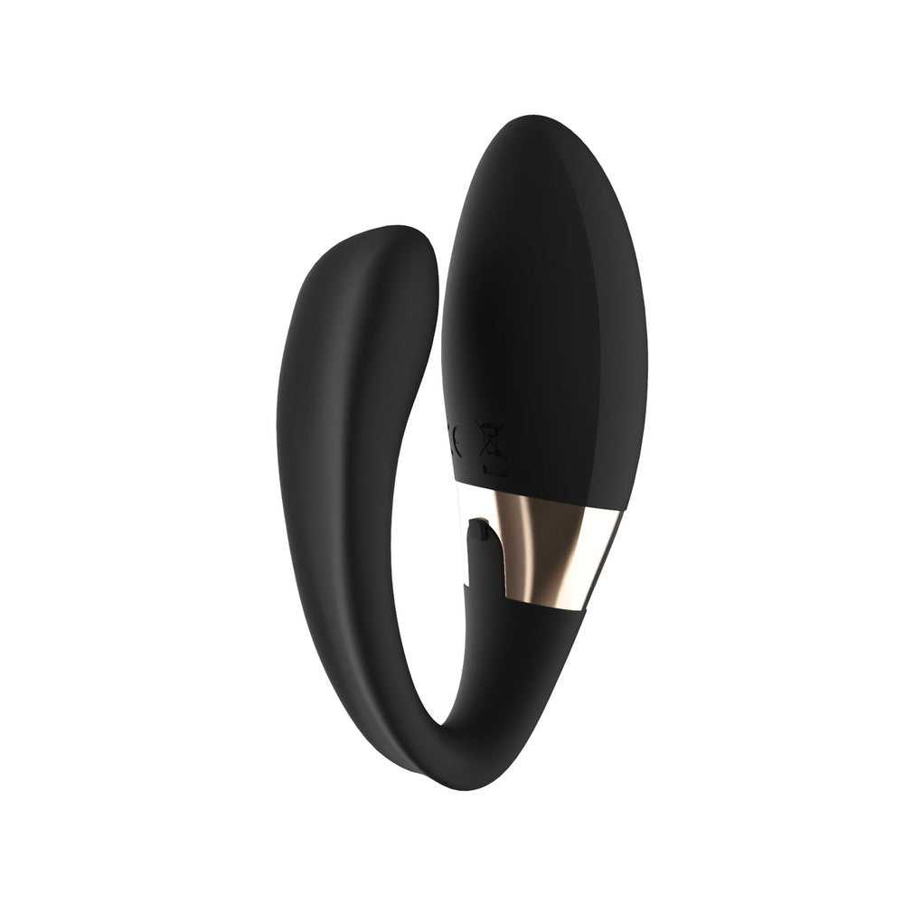 Black silicone ring with a metallic accent on a white background