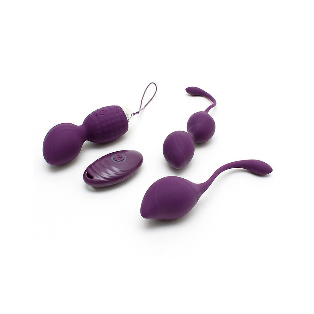 Purple adult products on a white background