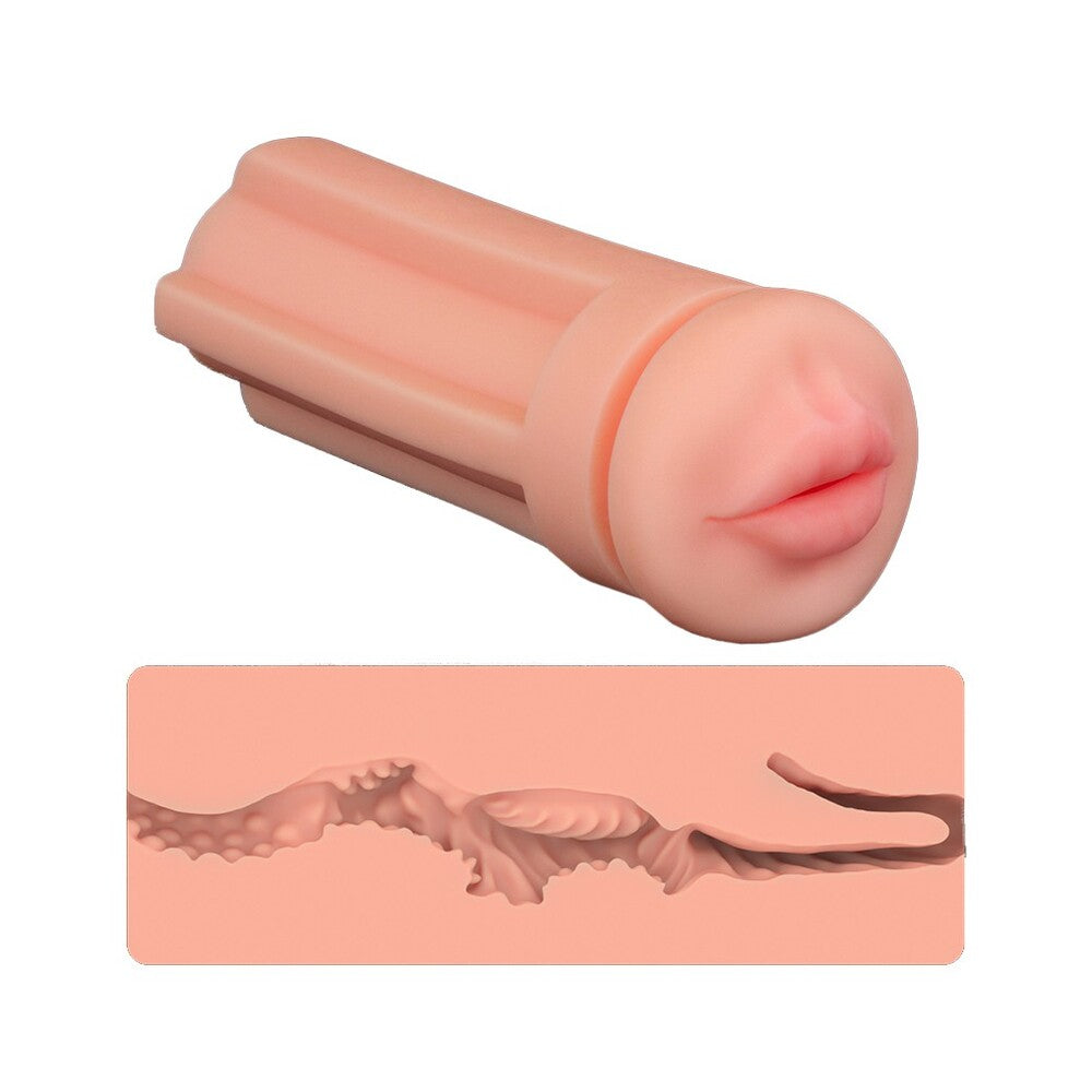 Silicone product with a textured surface on a white background