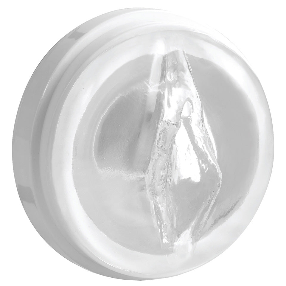 Shiny silver object on a white background