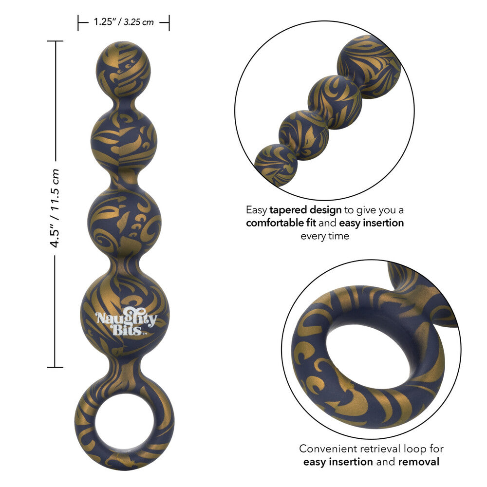 Sexual product with marbled design and branding, featuring measurements and text on a white background.