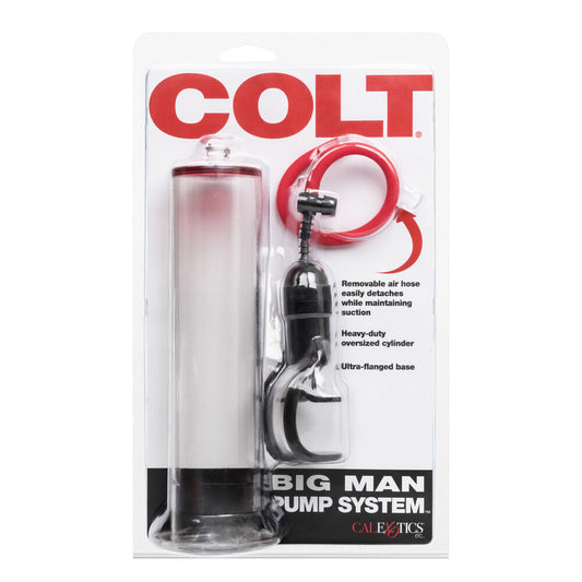 Packaged COLT Big Man Pump System with clear window on white background