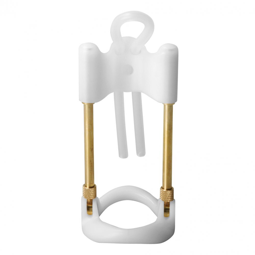 White and gold tool on a white background