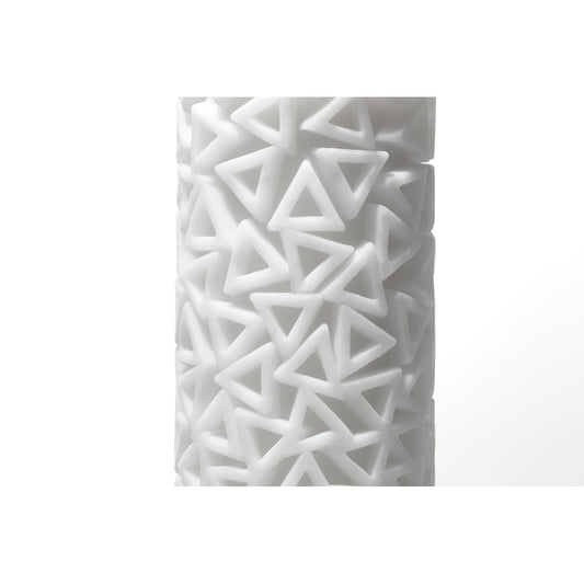 White triangular foam block on a white background