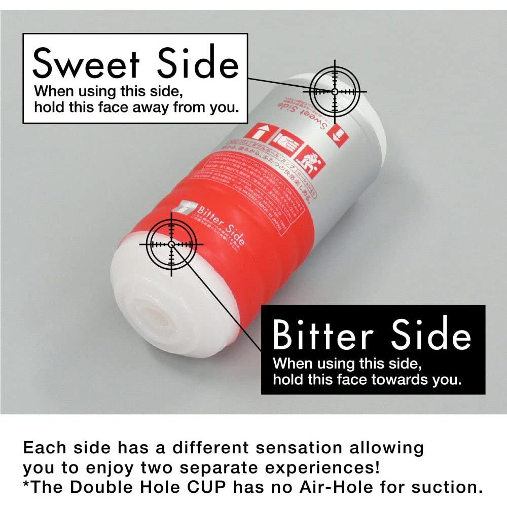 Roll of paper with 'Sweet Side' and 'Bitter Side' labels on a gray background.