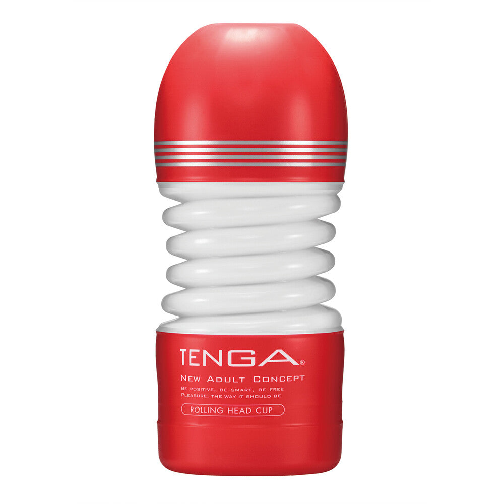 Red and white Tenga product on a white background