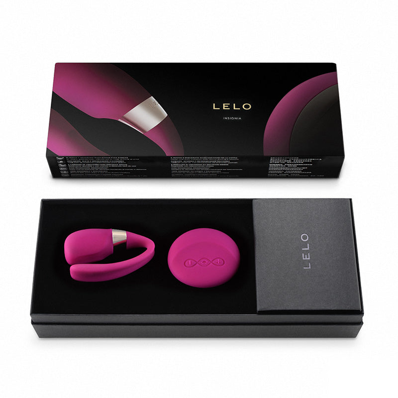 Pink personal care device in black packaging
