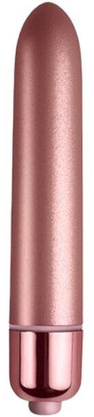 Rose gold cylindrical object with reflective surface