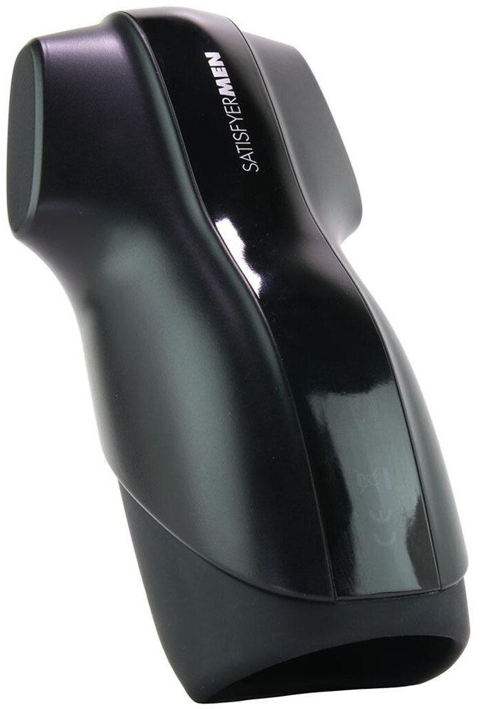 Black SatisfyMen product on a white background