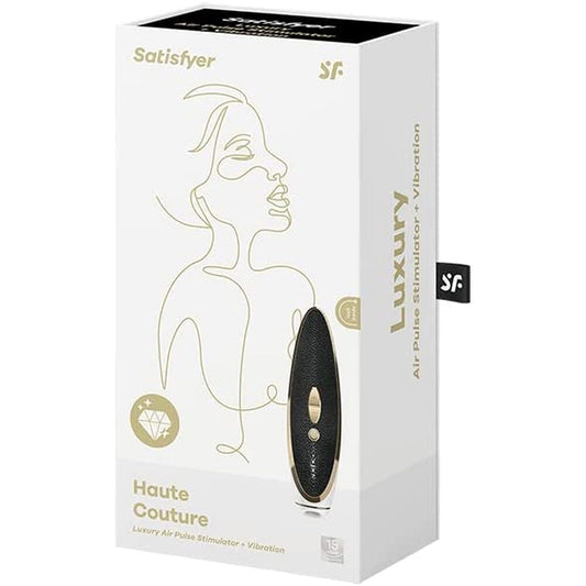 Satisfyer Luxurius air pulse stimulator packaging on a white background