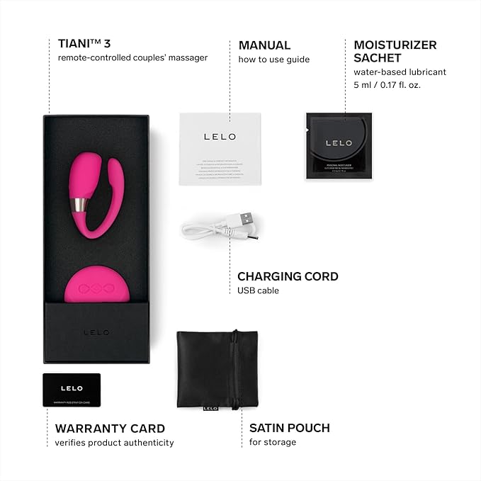 Pink and silver device with 'LELO' branding on a white background