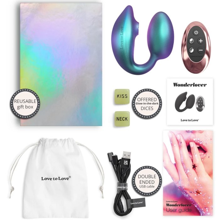 A sleek, green clitoral vibrator with a flapping design and a backlit screen, showing three buttons on the side.