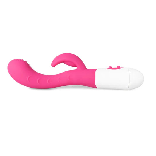 Silicone Dual Motors G-Spot Vibrator Pink