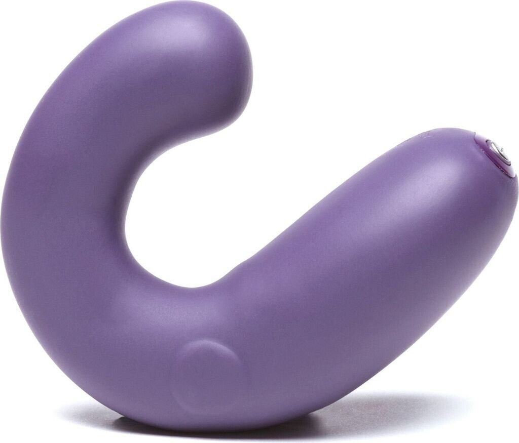 Purple silicone toy on a white background