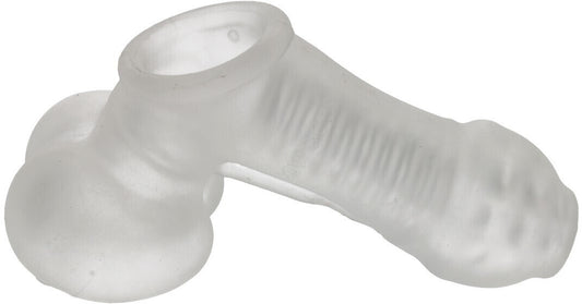 White plastic Y-shaped connector on a white background